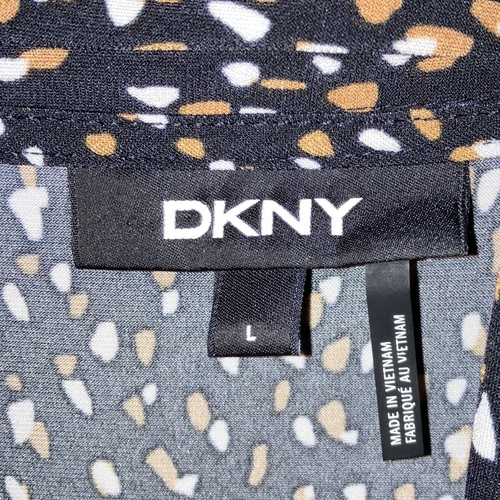 DKNY Black, Gold and White Women's Top - Picture 2 of 3